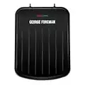 George Foreman 25800 Small Fit Grill - Versatile Griddle, Hot Plate and Toastie Machine with Speedy Heat Up and Easy Cleaning, Black