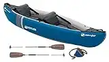 Sevylor Kayak Gonflable Adventure Kit, Canoë Canadien 2 Personnes, Kayak de Mer, 314 x 88 cm, incl. Pagaie et Pompe à Pied