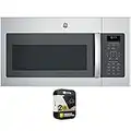 GE JVM6172SKSS 1.7 Cu. Ft. Over-the-Range Microwave Oven Stainless Steel Bundle with 2 YR CPS Enhanced Protection Pack