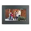 Digital Picture Frame 7 Inch Electronic Photo Frame &1024 x 600 High Resolution IPS Widescreen Display - Calendar/Clock Function, MP3/ Photo/Video Player with Remote Control, Support SD Card &USB