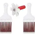 3 Pièces Redresseur d'Aileron de Condensateur AC Ailette Peigne Climatiseur Brosse de Nettoyage pour Ailerons de Condenseur Brosse de Fouet de Nettoyage de Bobine de Réfrigérateur