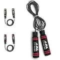 JLL® Speed Skipping Rope - 3m/10ft ADJUSTABLE Jump Rope, Jump Rope For Exercise, Boxing Exercise Gym Jumping Rope Workout, Ball Bearing, Soft Grip Handles, Adult And Kids Skipping Rope