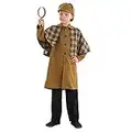 Fun Shack Costume Detective Bambino, Costume Agente Segreto, Marrone Detective Abito, Investigatore Costume Bambino, Costumi Di Carnevale Per Bambini Taglia XL