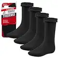 DEBRA WEITZNER Mens 4 Pairs Heavy Insulated Thermal Socks – 5X Warmer Thermal Boot Socks For Extreme Temperatures 4.7 Tog Rating