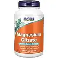 Now Supplements, Magnesium Citrate, Enzyme Function*, Nervous System Support*, 240 Veg Capsules