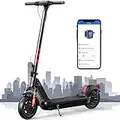 RCB Monopattino elettrico adulto 10",Scooter elettrico 500W,11.4AH capacità della batteria,32KM-massimo, con APP e doppio sistema di assorbimento degli urti,Peso limite 150KG