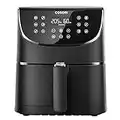 COSORI Air Fryer with 100 Recipes Cookbook,1700-Watt Max XXL 5.5 L Digital Touchscreen Air Fryers Oven with 11 Presets, Oil Free Hot Cooker, Nonstick Basket, Black