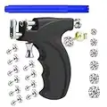 Professional Ear Piercing Gun Kit with 6 Pairs S925 Sterling Silver Earrings (18K Yellow Gold Plated)+10 Pairs 316L Surgical Stainless Steel Gun Stud Earrings