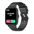 Smart Watch with Bluetooth Call for Men Women, Activity Fitness Tracker with 1.7" HD Touch Screen, Blood Pressure Blood Oxygen Heart Rate Sleep Monitor Pedometer for Android and iPhone Black