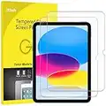 JETech Screen Protector for iPad 10 (10.9-Inch, 2022 Model, 10th Generation), 9H Tempered Glass Film, HD Clear, 2-Pack