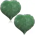 2 Pieces Leaf Shaped Throw Pillow Cushion 20 x 20 Inch 3D Leaf Shaped Throw Pillow Leaves Sofa Throw Pillow Cushion Plant Pillow Home Decoration for Car Bedroom Sofa Couch Living Room (Dark Green)