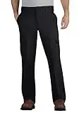 Dickies mens Regular Straight Stretch Twill Cargo work utility pants, Black, 34W x 32L US