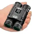 12x26 HD Binoculars for Adults Kids Bird Watching,BIJIA Mini Folding Compact Binocular for Travelling/Sightseeing/Hunting/Concert(BAK4 Prism, FMC Green Film, Fogproof, Waterproof,Anti-slip Grip)