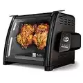 Ronco ST5500SBLK Series Rotisserie Oven, Countertop Rotisserie Oven, 3 Cooking Functions: Rotisserie, Sear and No Heat Rotation, 15-Pound Capacity, Black