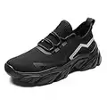 DREAM PAIRS Tennis Shoes Womens, Slip On Walking Shoes Women - Casual Arch Support Lace Up Sneakers - Excercise Travel Sport Jogging Gym Work Workout Shoe, Black, Size 9 Sdws2216w