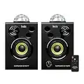 Hercules DJSpeaker 32 Party - 2 x altavoces de monitorización activos de 15 vatios con luces integradas