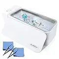 Ultrasonic Jewelry Cleaner, Professional Ultrasonic Cleaner Sonic Wave Eyeglass Cleaning Machine 3 Minutes Timer for Cleaning Jewelry Eyeglass Necklaces, Diamond, Watches, Rings, Parts 600ML