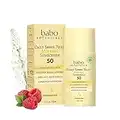 Babo Botanicals Daily Sheer Fluid Mineral Sunscreen Lotion SPF 50 with Zinc Oxide - Suitable for all Ages & Sensitive Skin - Fragrance Free, Lightweight & Non-Greasy - 1.7 fl. oz.