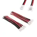 OliYin 10pairs 1S 2 Pin Molex 51005 51006 2.0mm pitch Losi Micro Model Battery connector 22awg Heatproof Silicone Cable 10cm for RC Helicopter QAV Multicopter