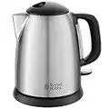 Russell Hobbs Bouilloire Compacte 1L, Ebullition Rapide, Filtre Anti-Calcaire Amovible, Lavable, Niveau d'Eau Visible - 24991-70 Adventure