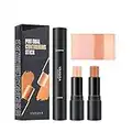 Bâton Contour 2 en 1, Bâton Surligneur, Stylo Correcteur Contour Double Tête, Stylo Maquillage Imperméable, Maquillage Correctif Enlumineurs (02#)