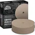 Unbleached Percolator Coffee Filters - 100 Pack of Percolator Filters - Camping Coffee Filters for Percolators - 3.75 inch Premium Disc Perculator Style Coffee Filter - Paper