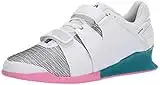 Reebok Legacylifter - Scarpe per cross training, da uomo, (Bianco/Verde acqua marinare/Rosa lucido), 42 EU