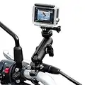 TKOOFN Support de Vélo/Moto de Caméra GoPro, Support de Guidon en Métal Rotatif Réglable Universel à 360 Degrés pour GoPro Hero 7/6/5/4/3+/3/2 Session, Canon Nikon Sony Caméra d'action