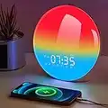 Aurora Light, Wake Up Light Sunrise Alarm Clock for Kids, Heavy Sleepers, Bedroom, Sunrise Simulation, Sleep Aid, Dual Alarms, FM Radio, Snooze, Nightlight, Daylight, Natural Sounds, Ideal for Gift