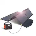 60W Portable Solar Panels Chargers QC3.0 USB-A PD3.0 USB-C DC5521 8mm Output Foldable IP65 Waterproof Power Emergency Camping for Small Power Station Generator Laptops Tablets Battery Packs Phones