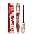 Mascara per ciglia in fibra di seta 4D, Mascara Volumizzante Nero, Mascara Great Lash Waterproof e Thick, Allungamento e Spessore, Di lunga durata, Tutto il giorno squisitamente pieno (1 pz)