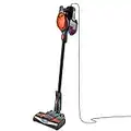 Shark Rocket Ultra-Light Corded Bagless Vacuum for Carpet and Hard Floor Cleaning with Swivel Steering (HV301), Gray/Orange