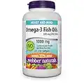 Webber Naturals Omega-3 Fish Oil 1,000 mg, 210 Softgels, Supports Heart, Brain, and Joint Health