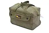 G & F Products Government Issued Style Mechanics Heavy Duty Tool Bag with Brass zipper and side pockets, tool bag for cars, drill, garden, and electrician. Olive Green , 11" x 7" x 6"
