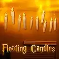 VERNILLA Floating LED Candles with Remote Control Battery Operated Flameless Candles Christmas Hanging Decor Halloween Decorations Harry Poter Room Décor (Yellow, 12pcs)