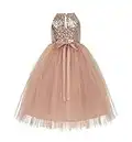 Sequin Halter Junior Flower Girl Dresses Pretty Princess Ballroom Dance 202 12