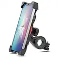 GREFAY Bike Phone Holder Motorcycle Phone Holder 360-Degree Rotatable Motorcycle Bicycle Handlebar Clamp for iPhone 14 Pro Max Plus, 13 12 11 Pro Max Mini, Xs Max, XR X, SE, 3.5-6.5" Smartphone