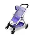 Puppen-Regenschirm-Kinderwagen, ANIVIA Toys Babypuppen-Kinderwagen für Kleinkinder mit Korb und stummen Rädern, ideal für Babypuppen bis 18" Lila