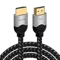 Amazon Brand Eono 8K HDMI 2.1 Cable 3M, Braided 28AWG Ultra High Speed HDMI to HDMI Cable 8K@60Hz 4K@120Hz 48Gbps, HDMI lead w/Dynamic HDR eARC Dolby, 8K HDMI cable 2.1 for Smart TV/Gaming Monitor