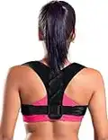 Tomiya Figure 8 Posture Corrector Posture Support Brace for Upper Back & Shoulder, Best Brace Help to Improve Posture for Men & Women (Black, X-Large)