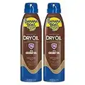 Banana Boat Deep Tanning Oil Sunscreen with Coconut Oil, Broad Spectrum Spray, SPF 15, 6oz. - Twin Pack