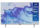 Metz Smart TV, Serie MTC6110, 40" (81 cm), Full HD LED, Versione 2022, Wi-Fi, Android 9.0, HDMI,ARC, USB, Slot CI+, Dolby Digital, DVB-C/T2/S2, Schermo Senza Bordi, Grigio