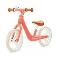 Kinderkraft Bicicletta FLY PLUS, Ultraleggero Bici Senza Pedali, Stile Retro, Magnesium, da 3 Anni, Corallo