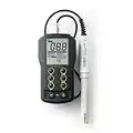 Hanna Instruments HI 9813-6N Waterproof pH/EC/TDS Temperature Meter Clean and Calibration Check for Growers, 0 to 50 Degree C, 9V Battery