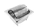 DcYourHome Stainless Steel Butter Spreader Roller/Bun Butter Roller/Cheese Melting Dome/Steaming Cover/Bread Butter Wheel, Circular Rack and Grill Press for All Outdoor Barbecue Grill Like Blackstone