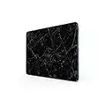 DESTALYA Tempered Glass Cutting Board, Heat Tolerant Shatter Resistant Chopping Board, Decorative Tray for Kitchen (Black S)