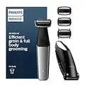 Philips Norelco Bodygroom Series 5000 Showerproof Body & Manscaping Trimmer for Men with Back Attachment, BG5025/40