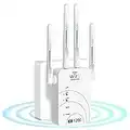 WiFi Extender, AC1200 WiFi Booster/WiFi Range Extender, Dual Band 5GHz&2.4GHz Wireless Internet Repeater, Covers up to 3000Sq.ft and30 Devices, WiFi Extender Outdoor with Ethernet Port, Easily Setup