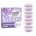 Gillette Venus Comfortglide Breeze, Lames de Rasoir Femme, Rasage de Près en Douceur, 4 Lames de Rechargess