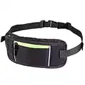 EVEREST FITNESS Ceinture Running - Pochette Porte Telephone & Argent Sport - Sacoche avec Bandes Réfléchissantes Visibles la Nuit - Sac Banane Lanières Élastiques Homme & Femme